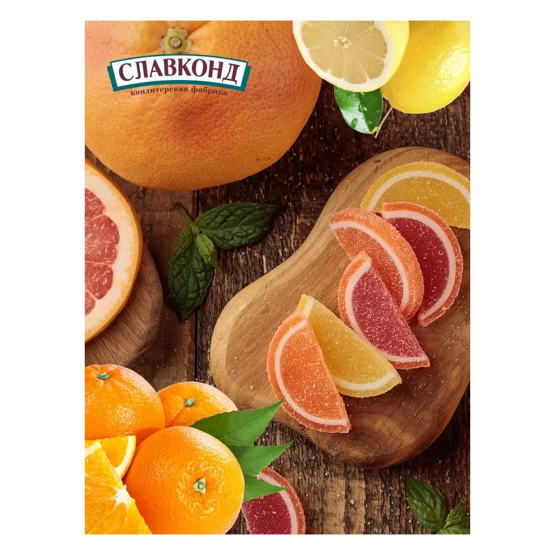 Люби Лето, Мармелад апельсин - грейпфрут - лимон, 500 г, изображение 4