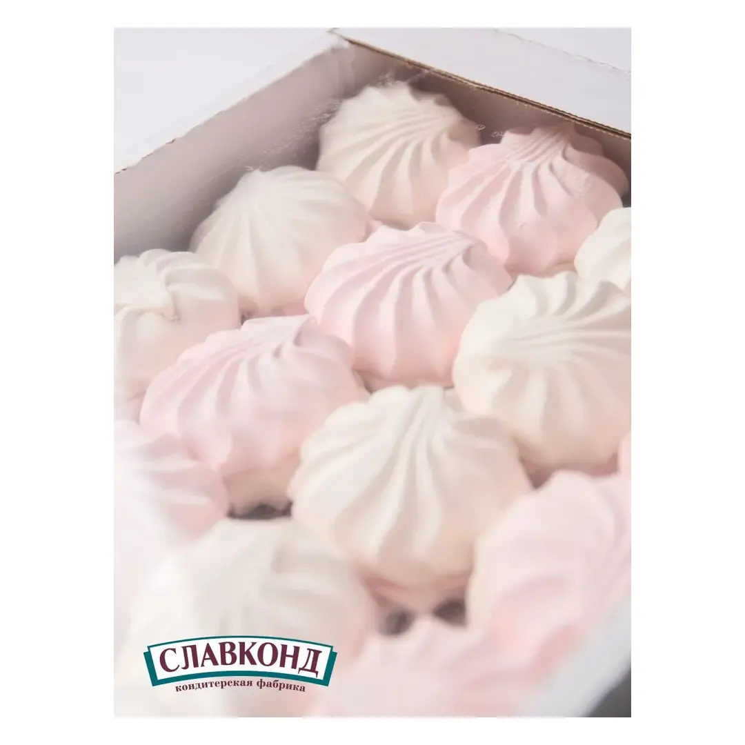 Зефир ванильный классический Бело-розовый десерт 1 кг, изображение 3