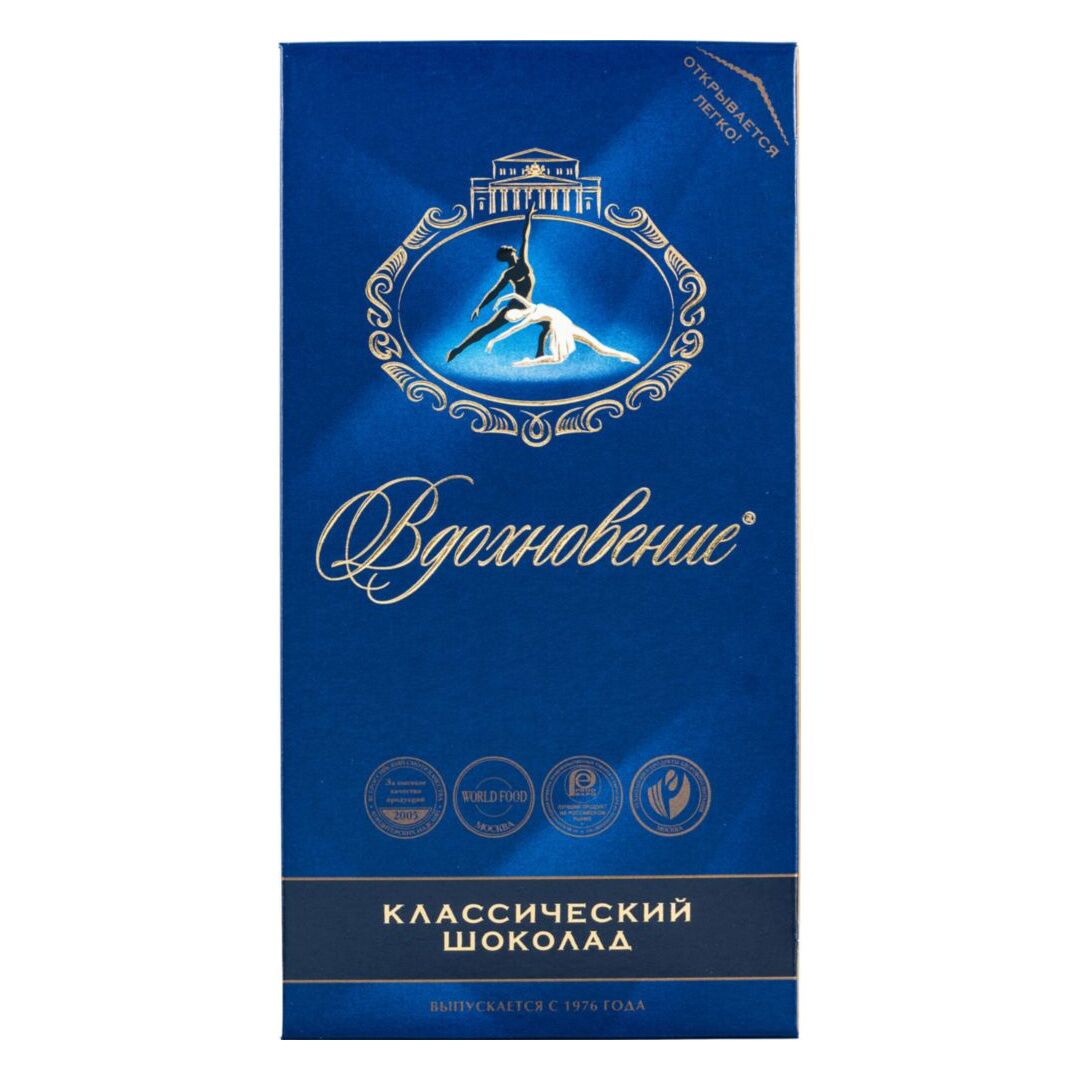 Бабаевский "Вдохновение" классический темный шоколад, 100 г, изображение 2