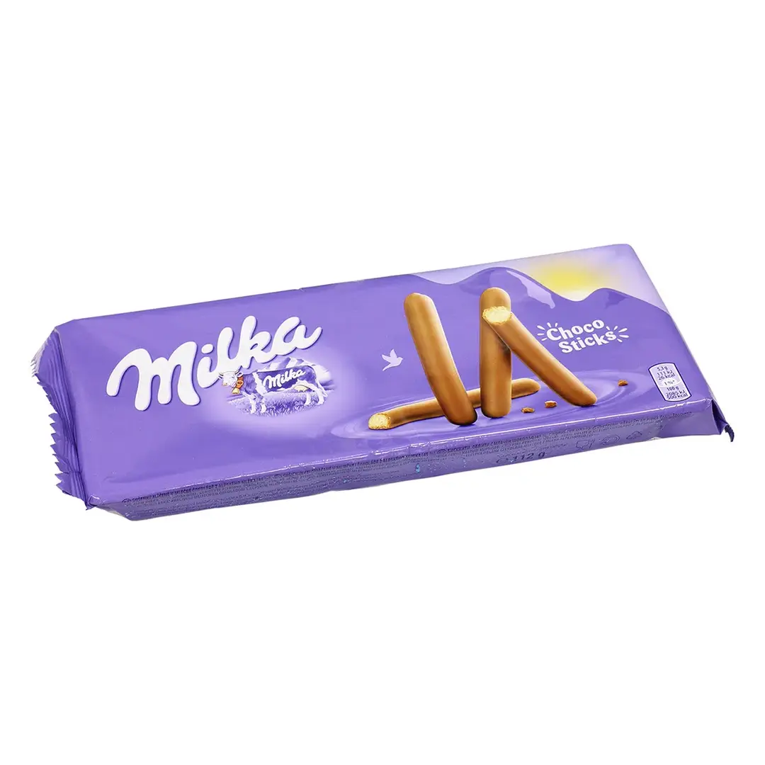 Milka Lila Stix палочки-печенья покрытые молочным шоколадом, 112 г, изображение 2