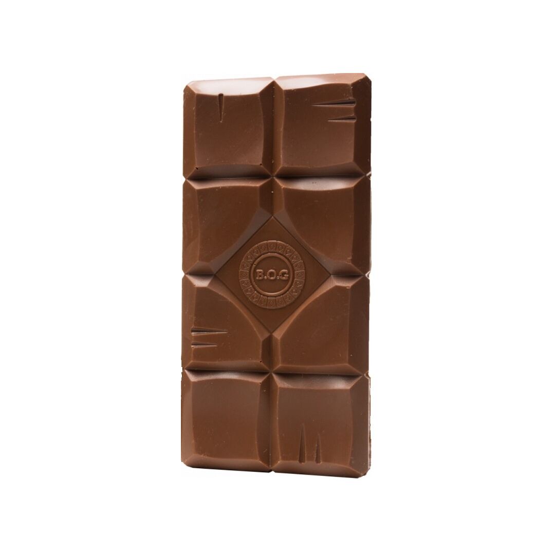 Шоколад набор (белый+молочный) B.O.G в подарочной коробке, ручной работы, крафтовый, 240 гр.  B.O.G, изображение 3