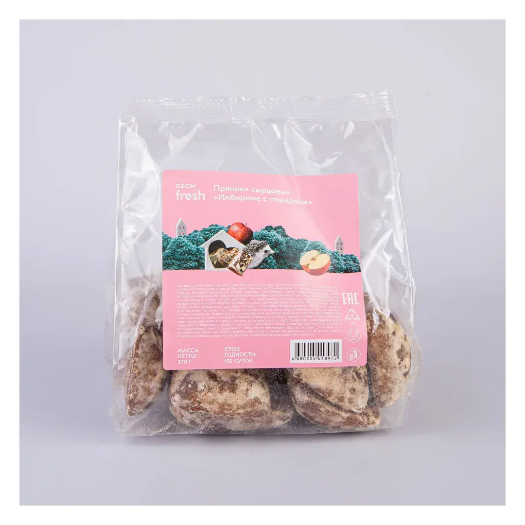 Пряники Имбирные Ozon fresh, с повидлом, 370 г, изображение 3