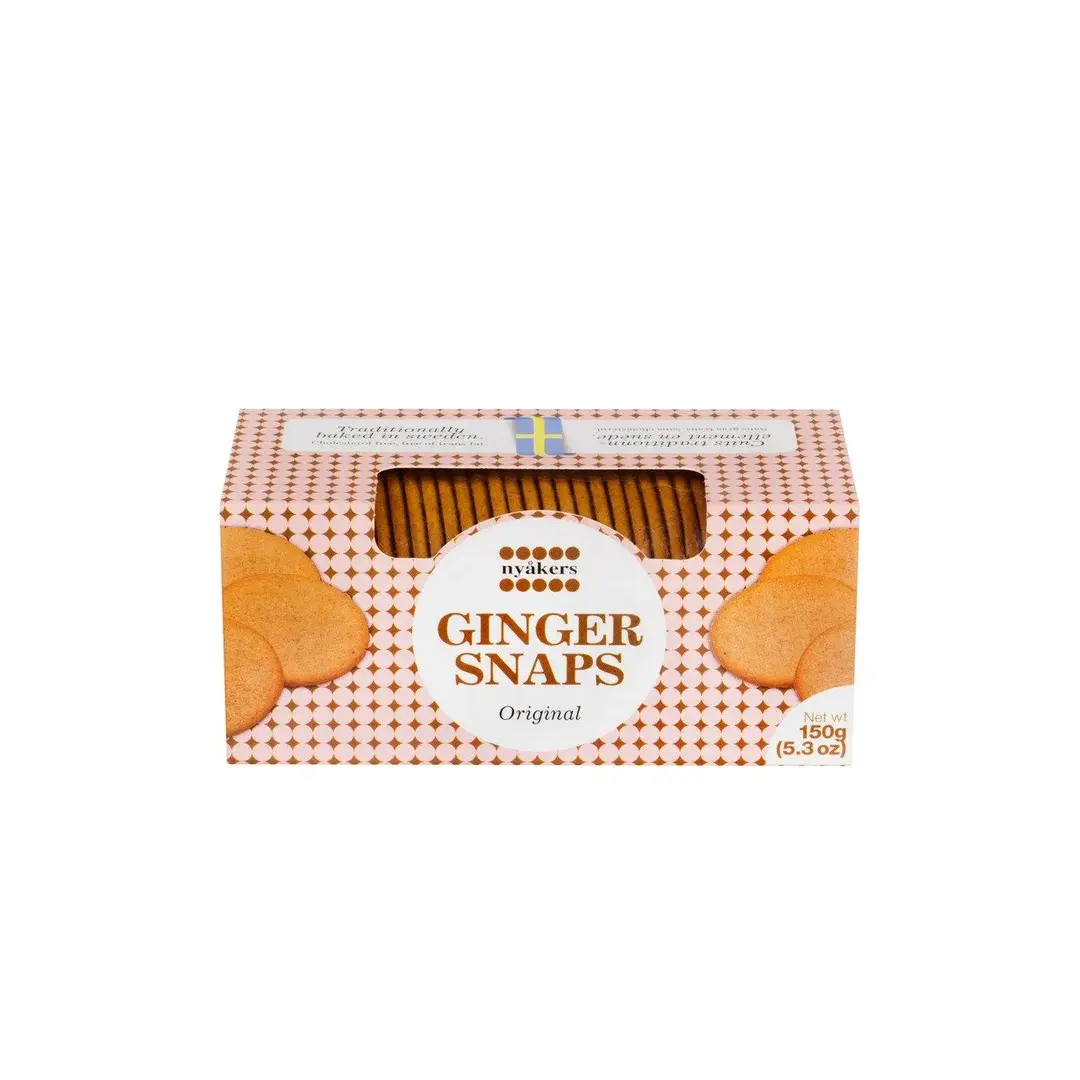 Печенье Nyakers Original имбирное хрустящее, 150г, 6 штук