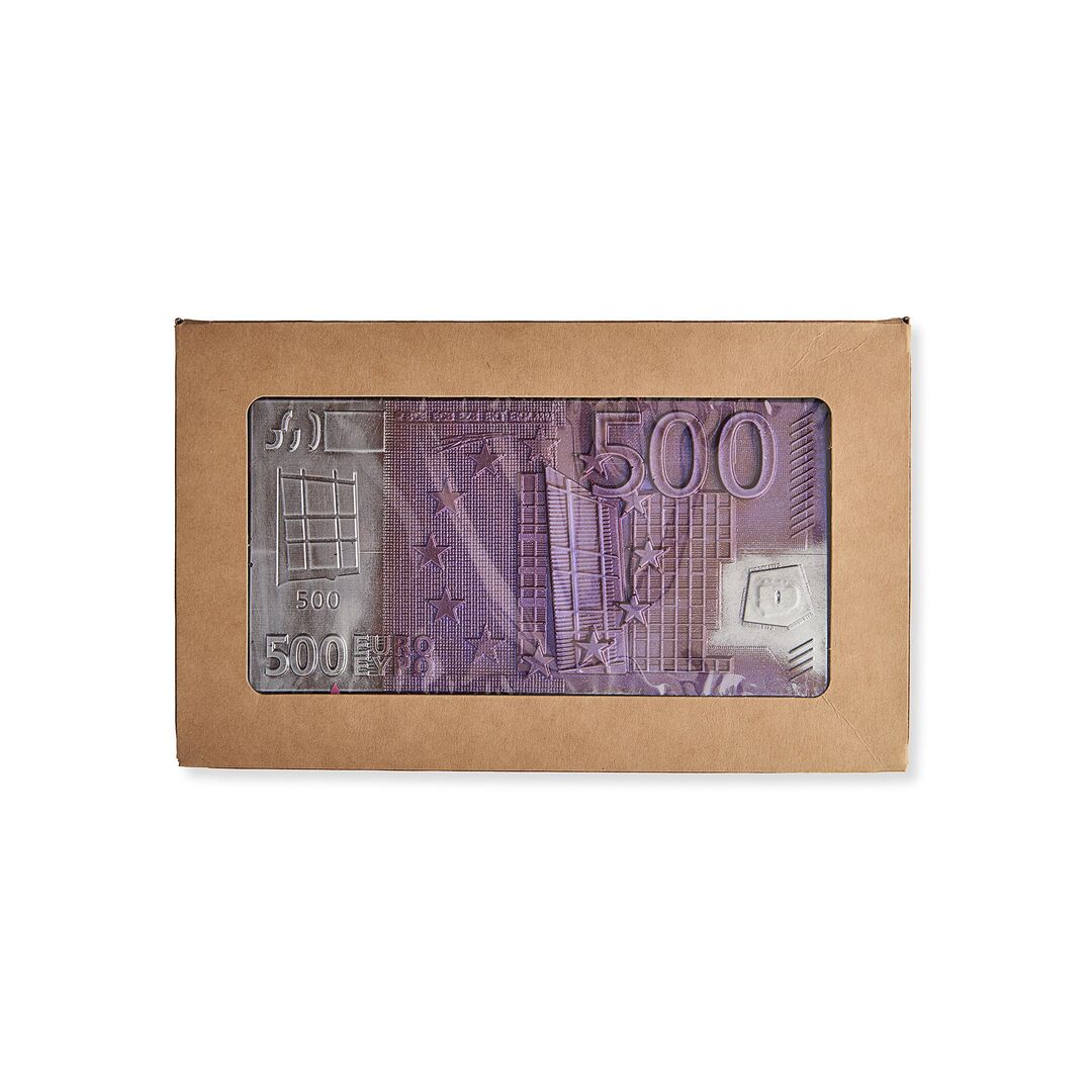 Шоколадные деньги "Купюра 500 евро" из молочного бельгийского шоколада ручной работы, ручной работы.  B.O.G, изображение 3