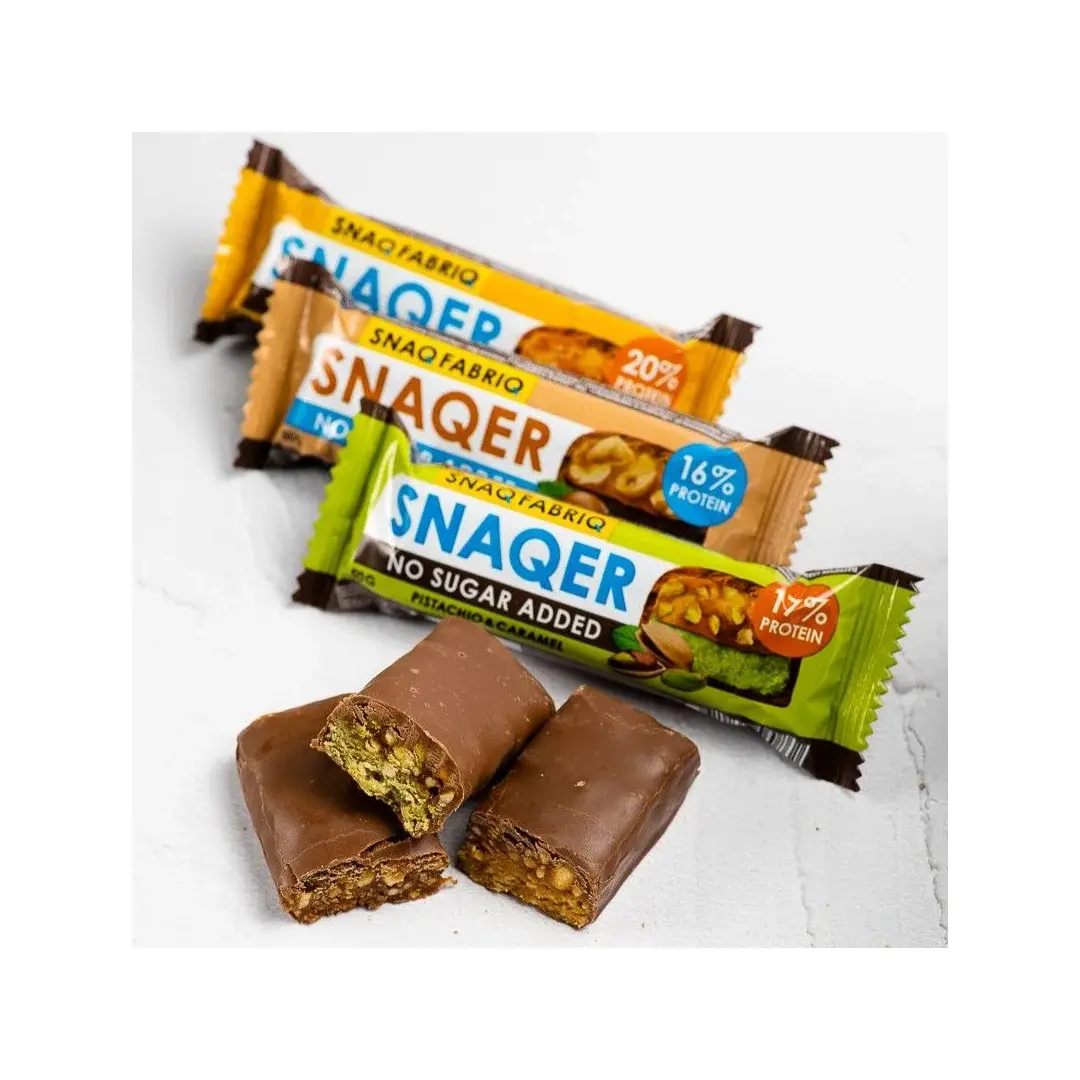 Snaq Fabriq SNAQER Протеиновые батончики без сахара Ассорти, 30шт х 50г, изображение 3