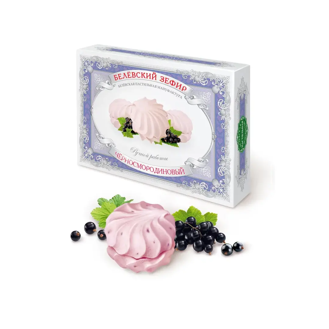 Зефир Белевская пастильная мануфактура "Черносмородиновый", 250 г, изображение 2