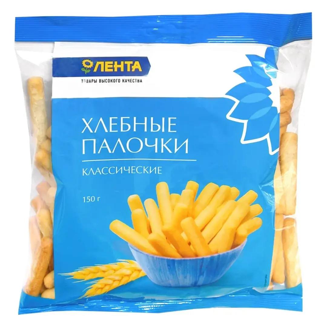 Палочки хлебные ЛЕНТА классические, 150 г - 10 шт.