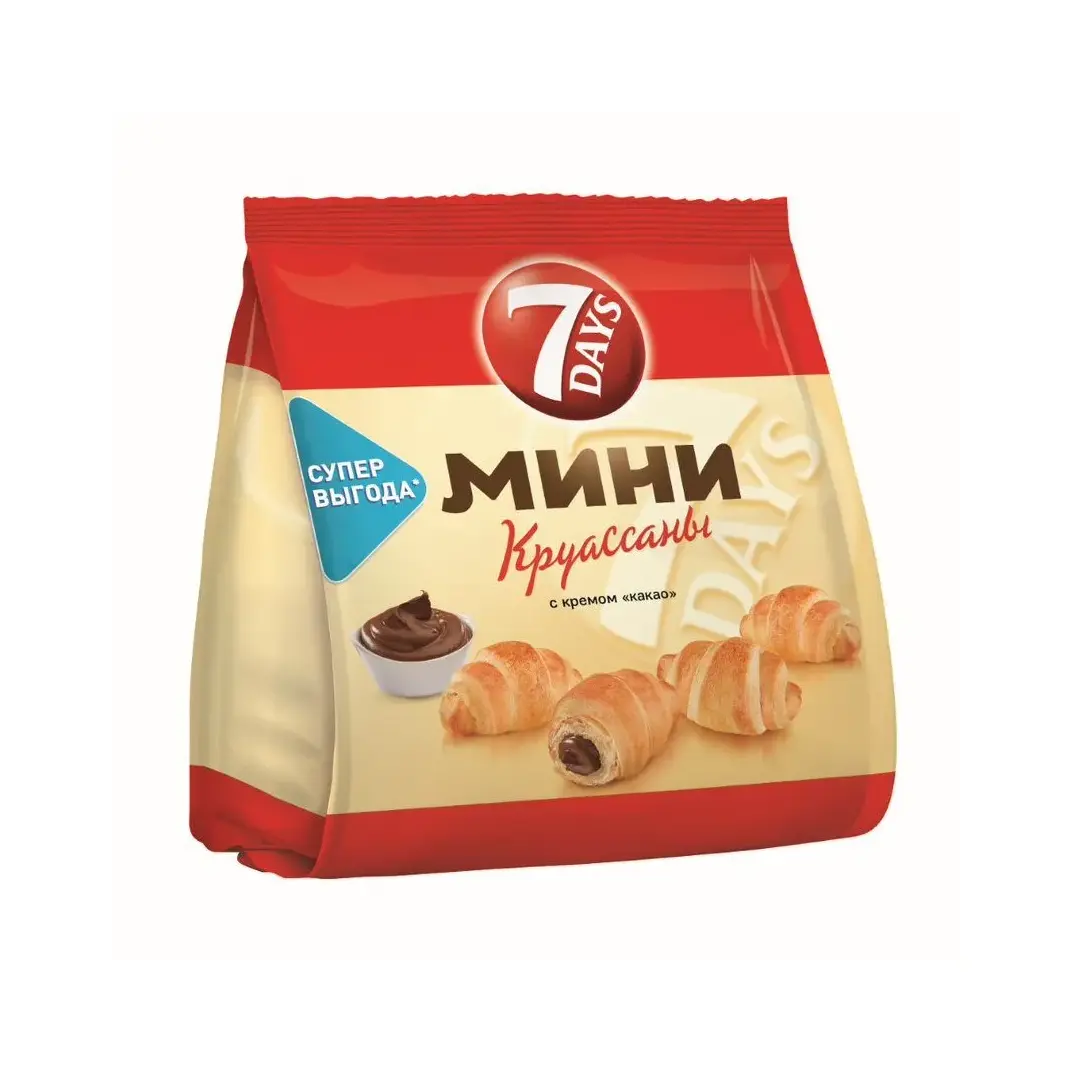 7DAYS Мини-круассаны с кремом Какао, 265 г