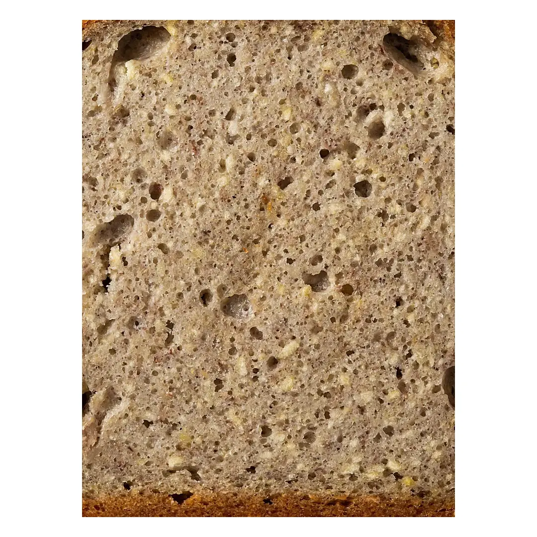 Хлеб GrechkaBread из зеленой гречки с чечевицей, без глютена, сахара и дрожжей, vegan, 450 г, изображение 3