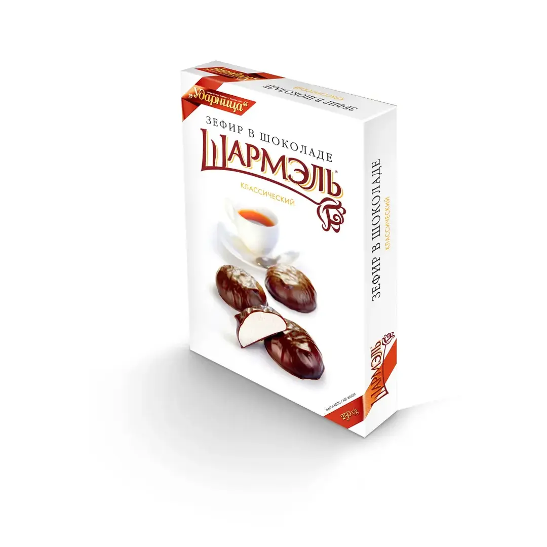 Шармэль зефир классический в шоколаде, 250 г, изображение 2