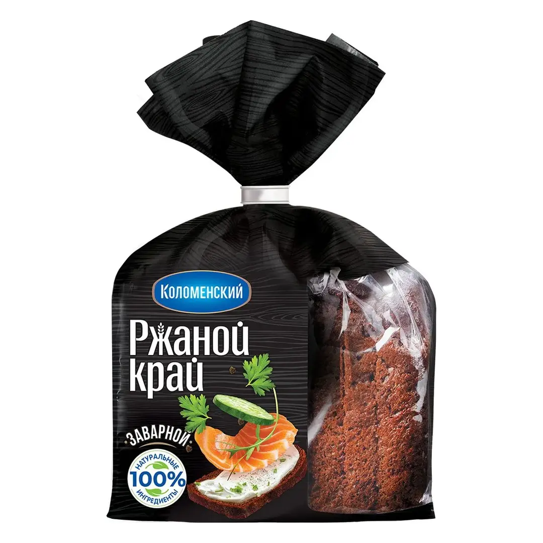 Хлеб Ржаной край заварной, в нарезке, 300 г