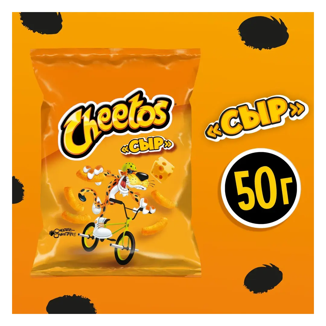 Кукурузные снеки Cheetos сыр, 50 г