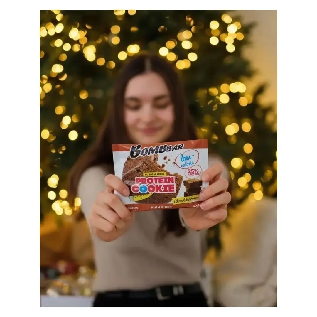 Протеиновое печенье низкокалорийное Брaуни, 12шт х 40г, изображение 4