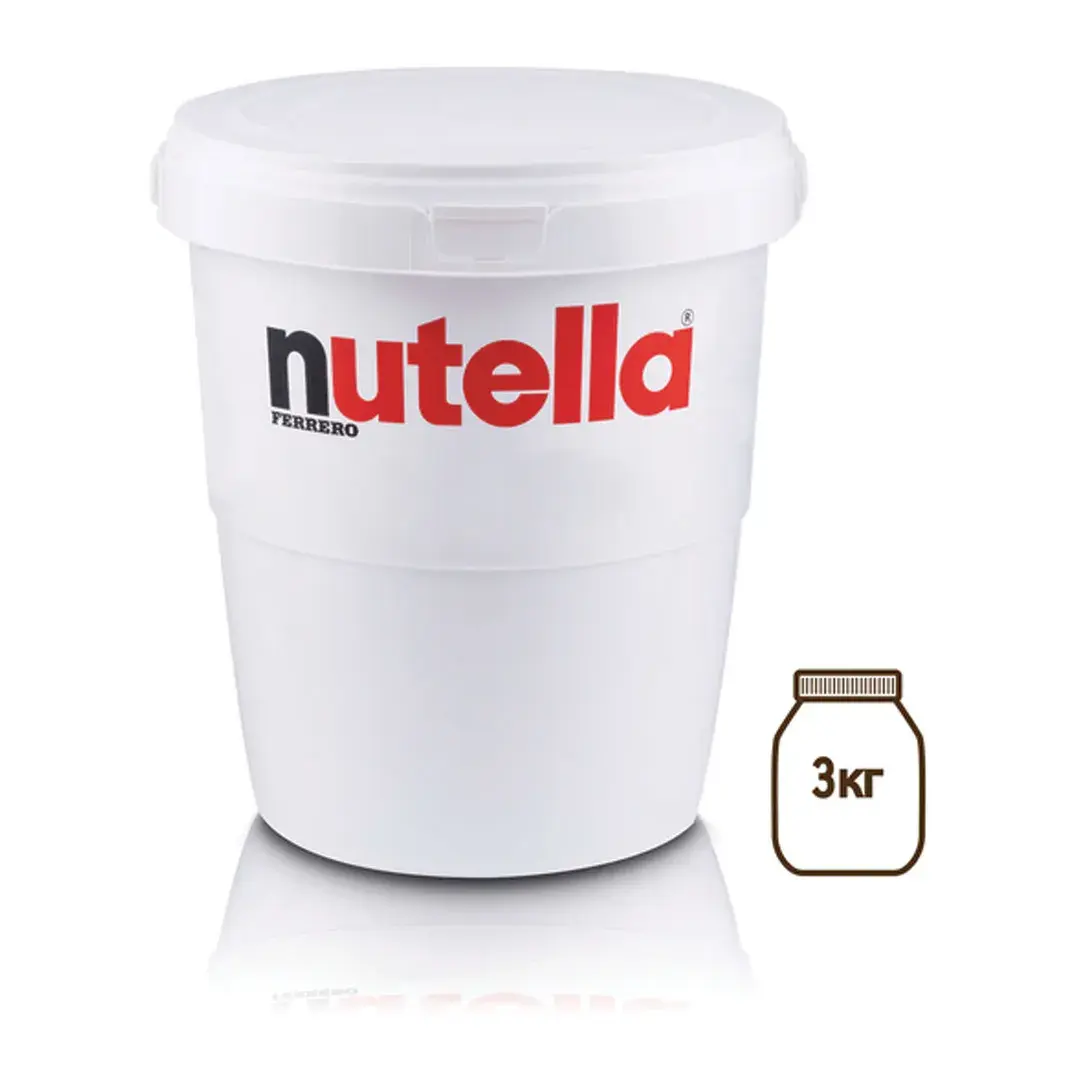 Паста ореховая NUTELLA (Нутелла), 3000 г, пластиковое ведро