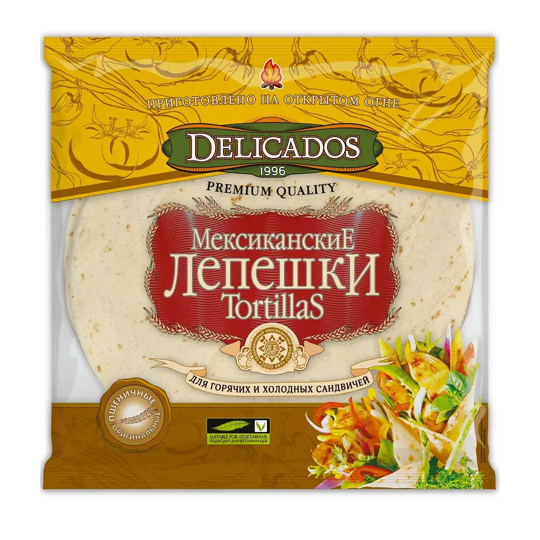 Лепешки Delicados "Тортильи мексиканские пшеничные", 400 г