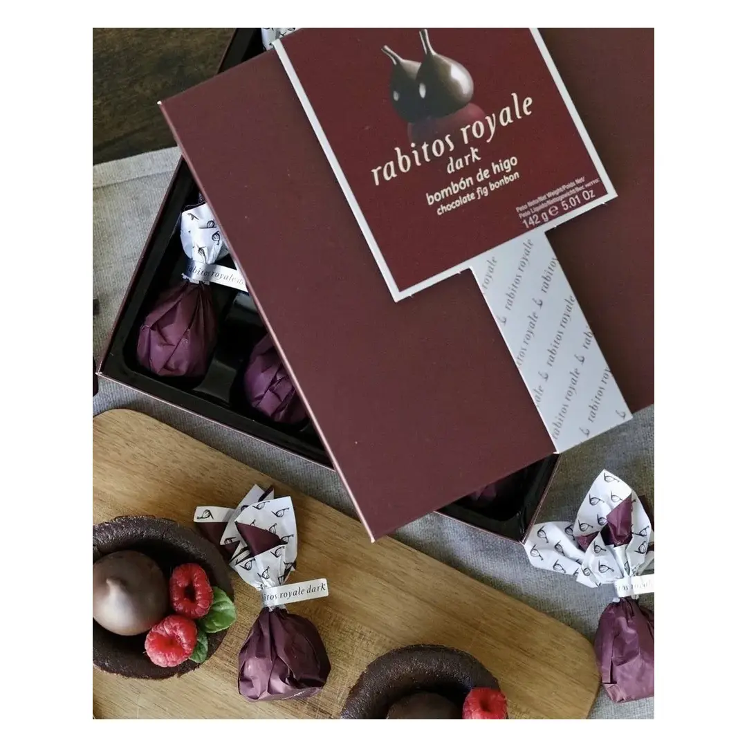 Конфеты инжир Rabitos Royale в темном шоколаде с трюфельной начинкой, 142 г, Испания, изображение 3