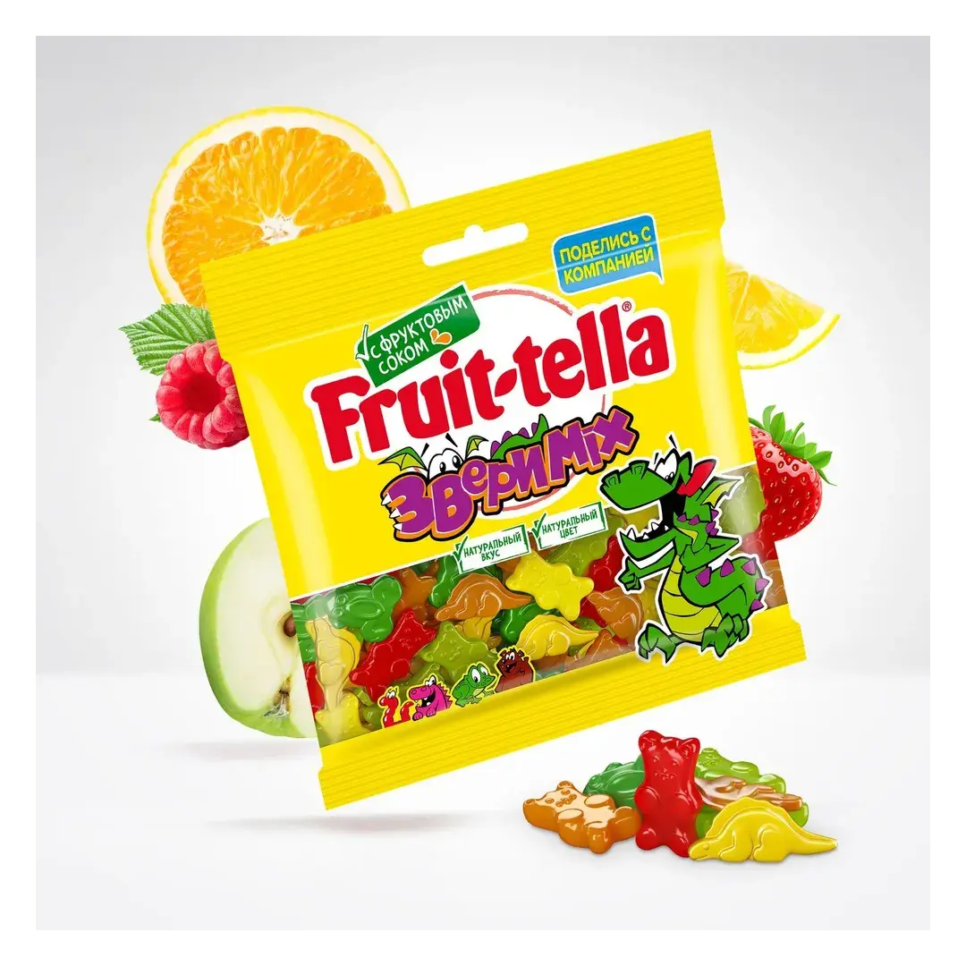 Мармелад жевательный Fruittella Звери MIX, 150 г, изображение 2