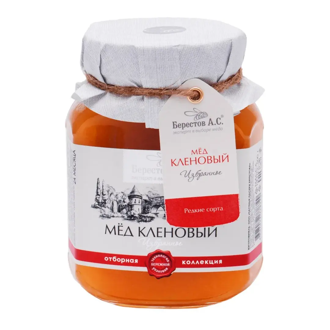Мед кленовый БЕРЕСТОВ А.С. Избранное, 500 г
