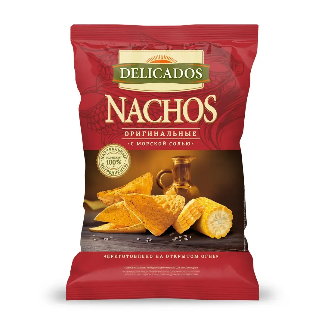 Чипсы кукурузные Delicados Nachos оригинальные, 150 г