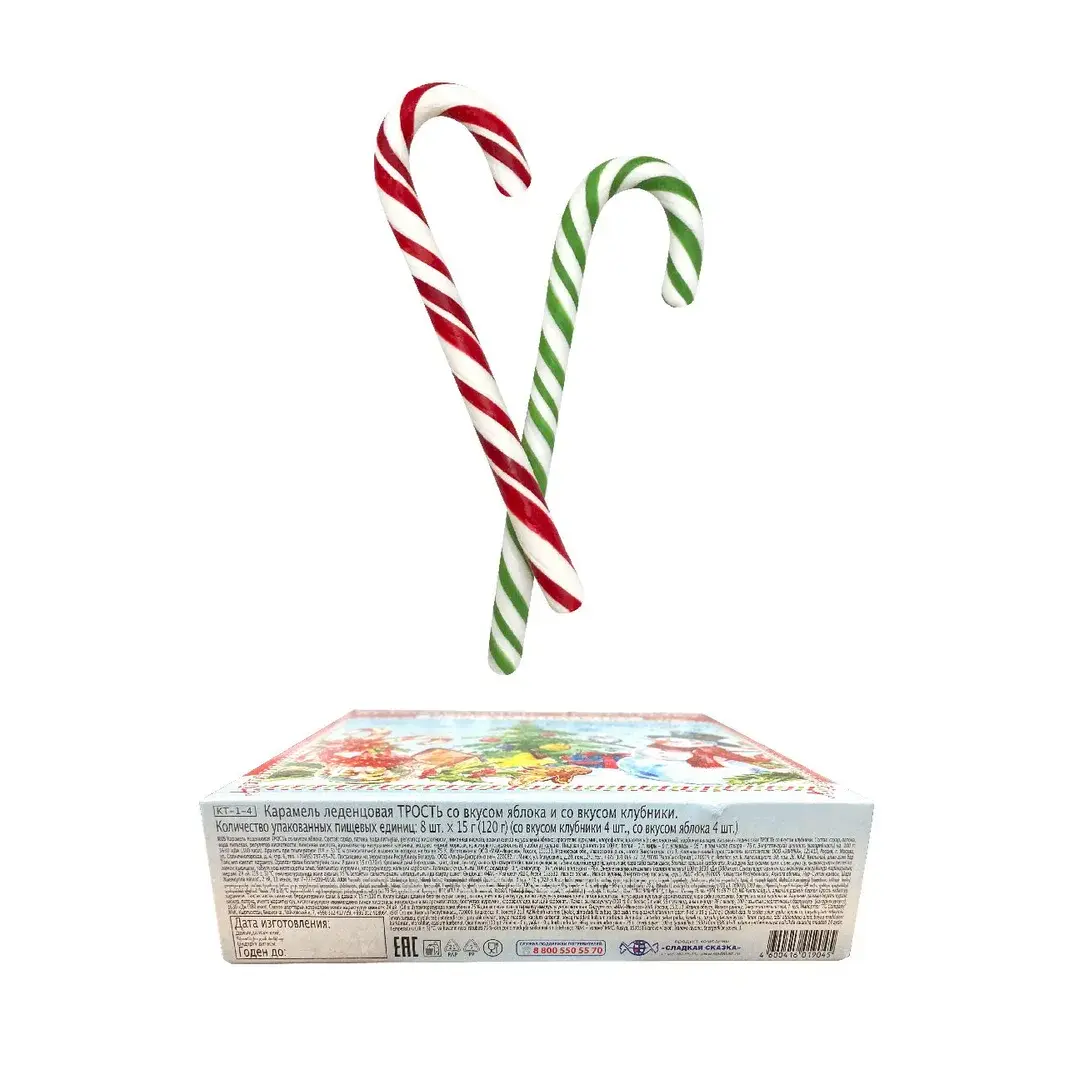 Сладкая Сказка Карамельные тросточки, 8 шт по 15 г, изображение 2