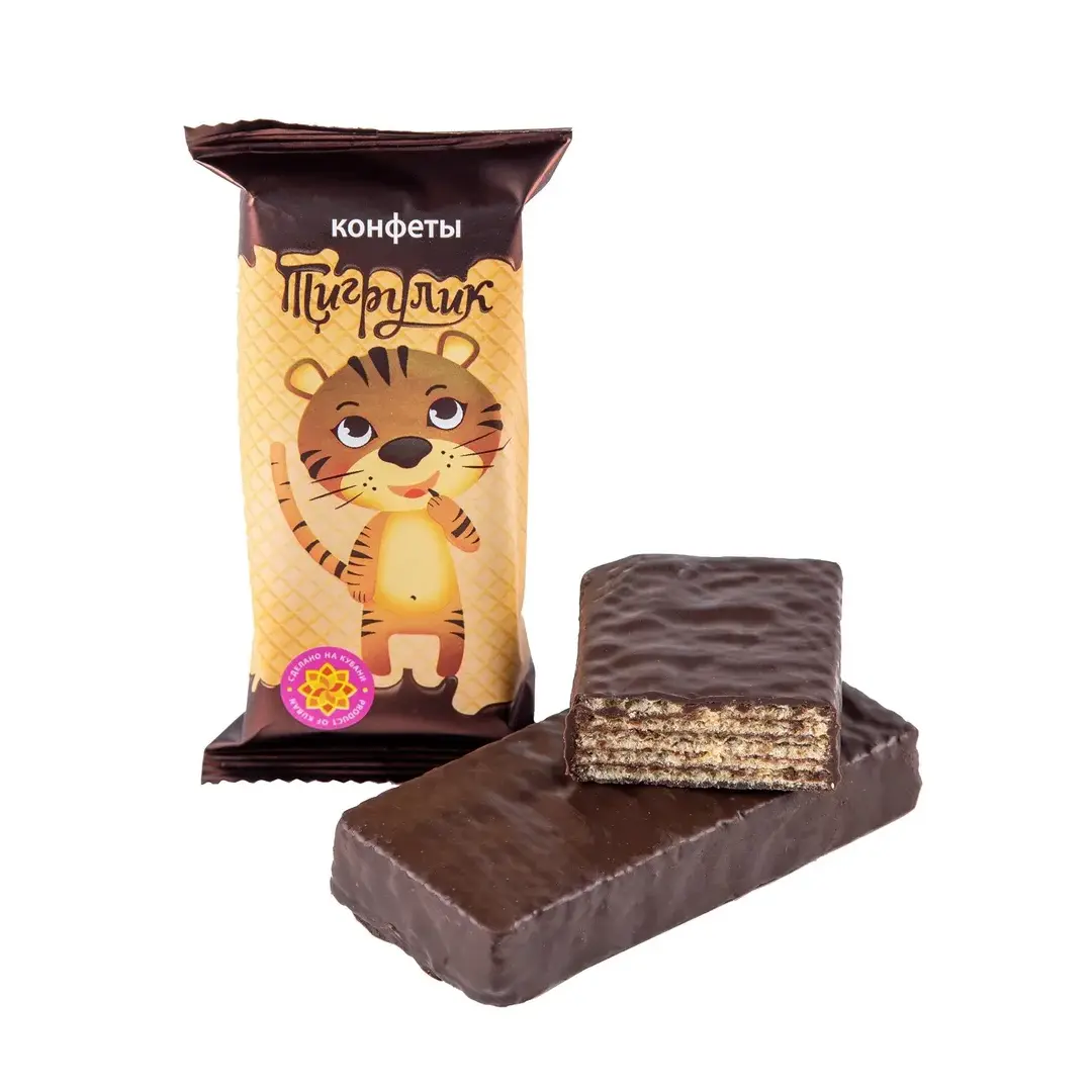 Конфеты вафельные в шоколаде Тигрулик 1 кг Любимая Кубань, изображение 2