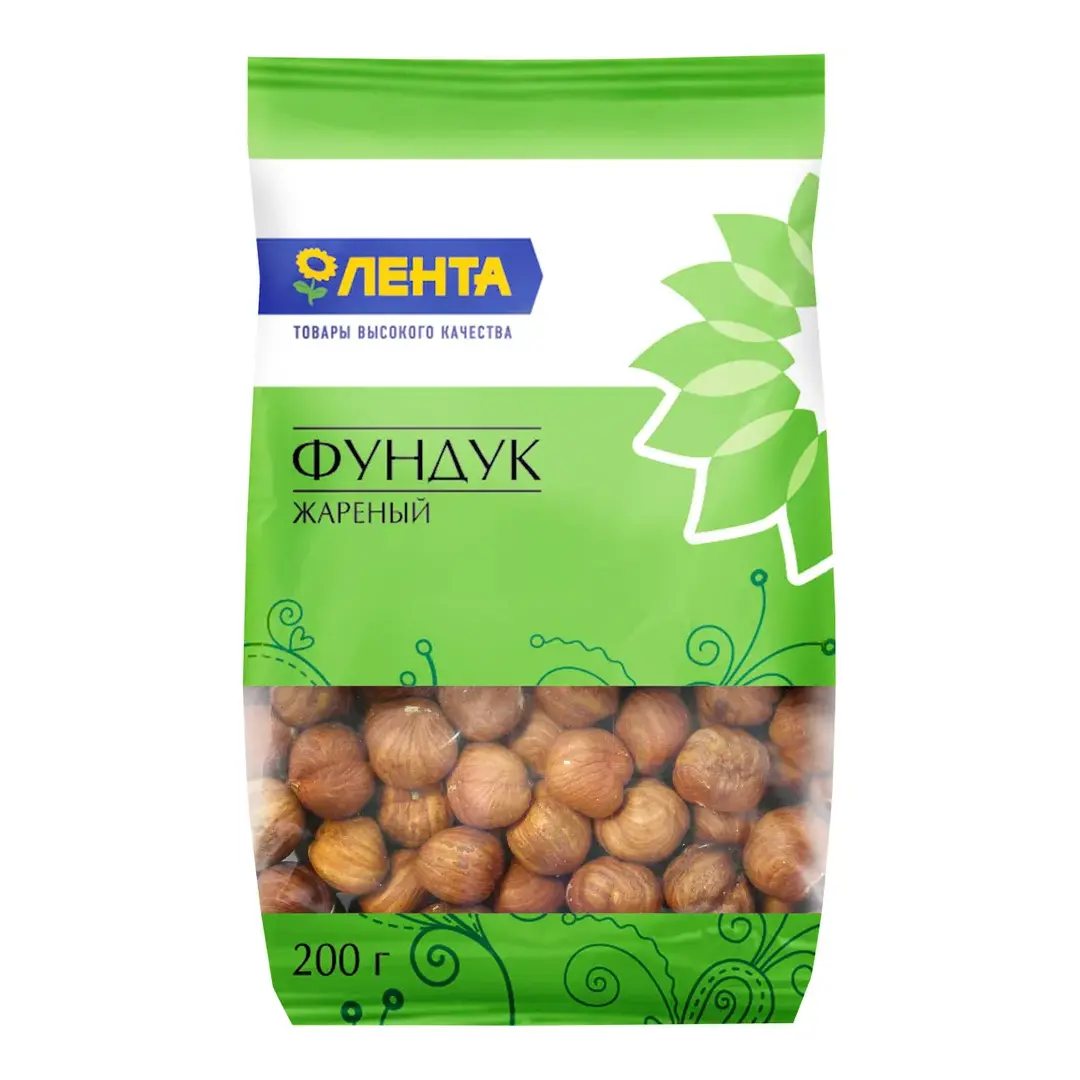 Фундук жареный ЛЕНТА ядра, 200 г
