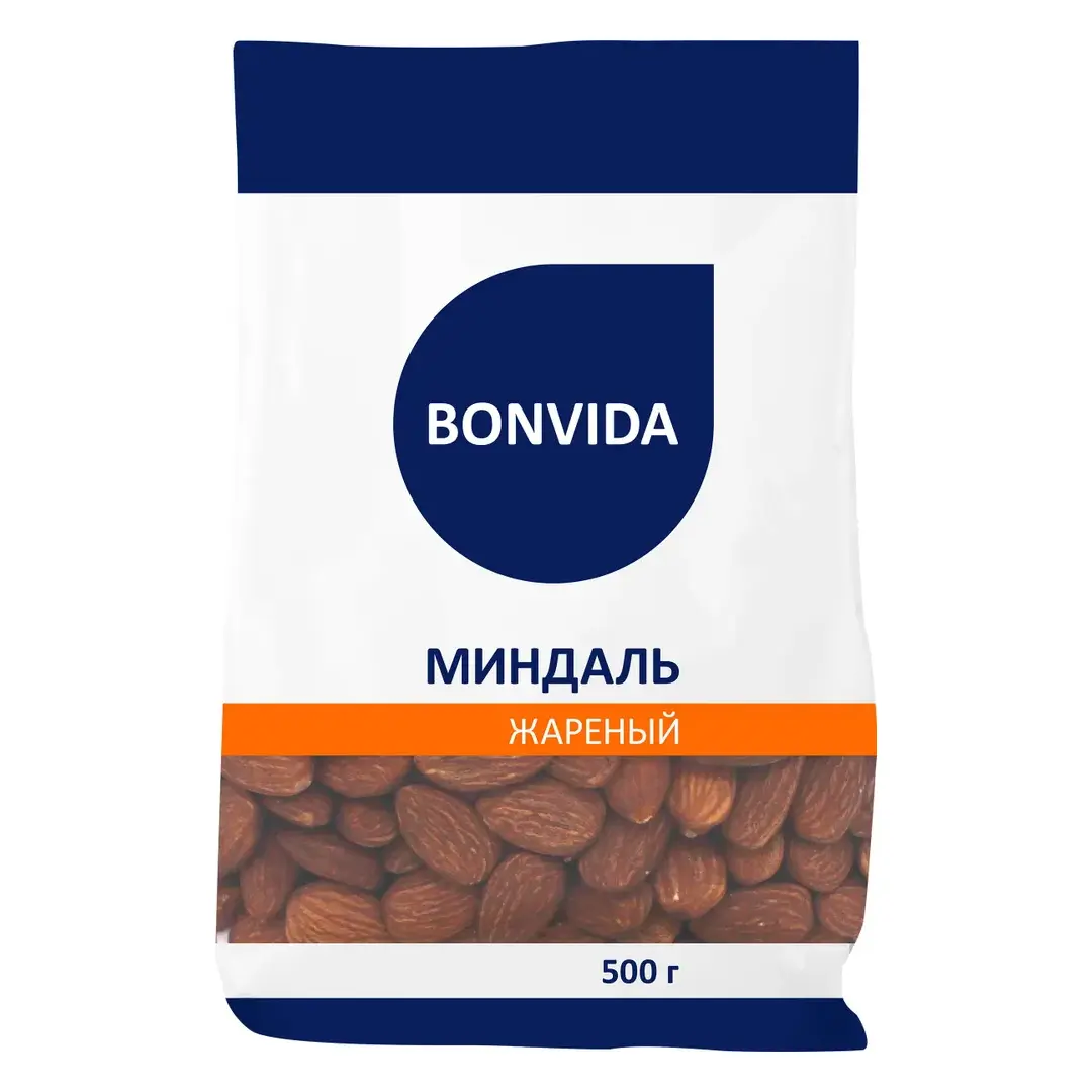 Миндаль целый BONVIDА жареный, 500 г