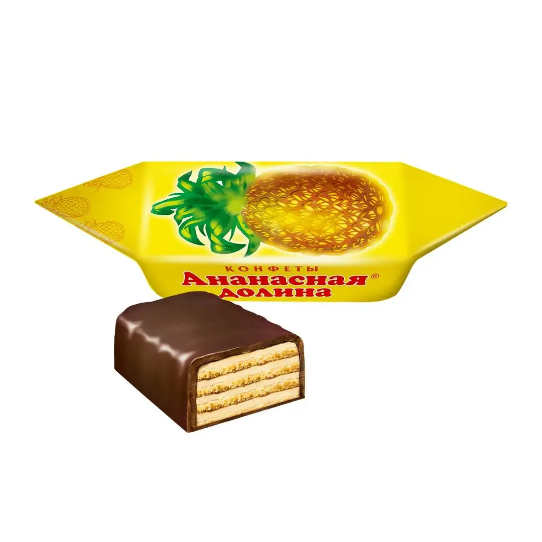 Вафельные конфеты Ананасная долина, 200 г