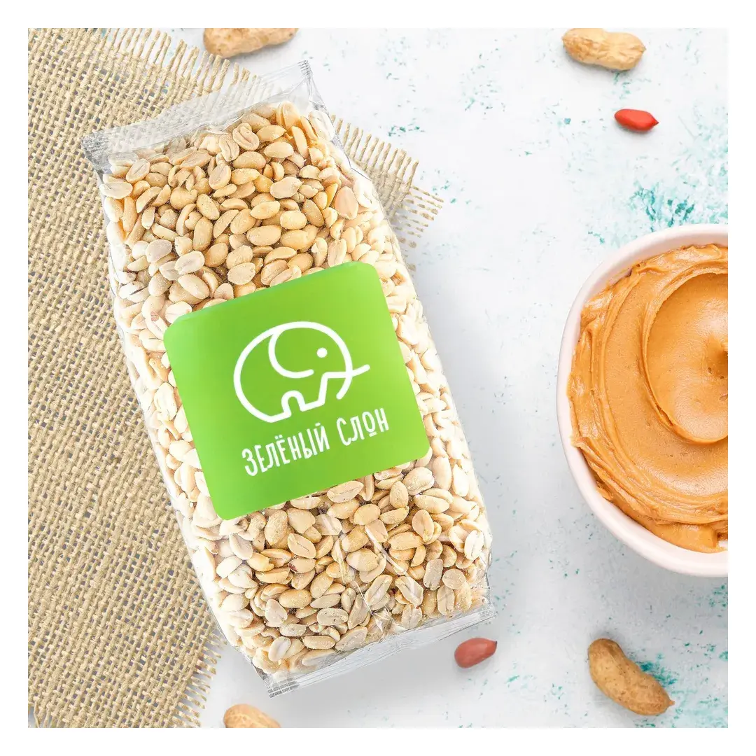 Арахис жареный без соли Зеленый Слон 1 кг, изображение 4