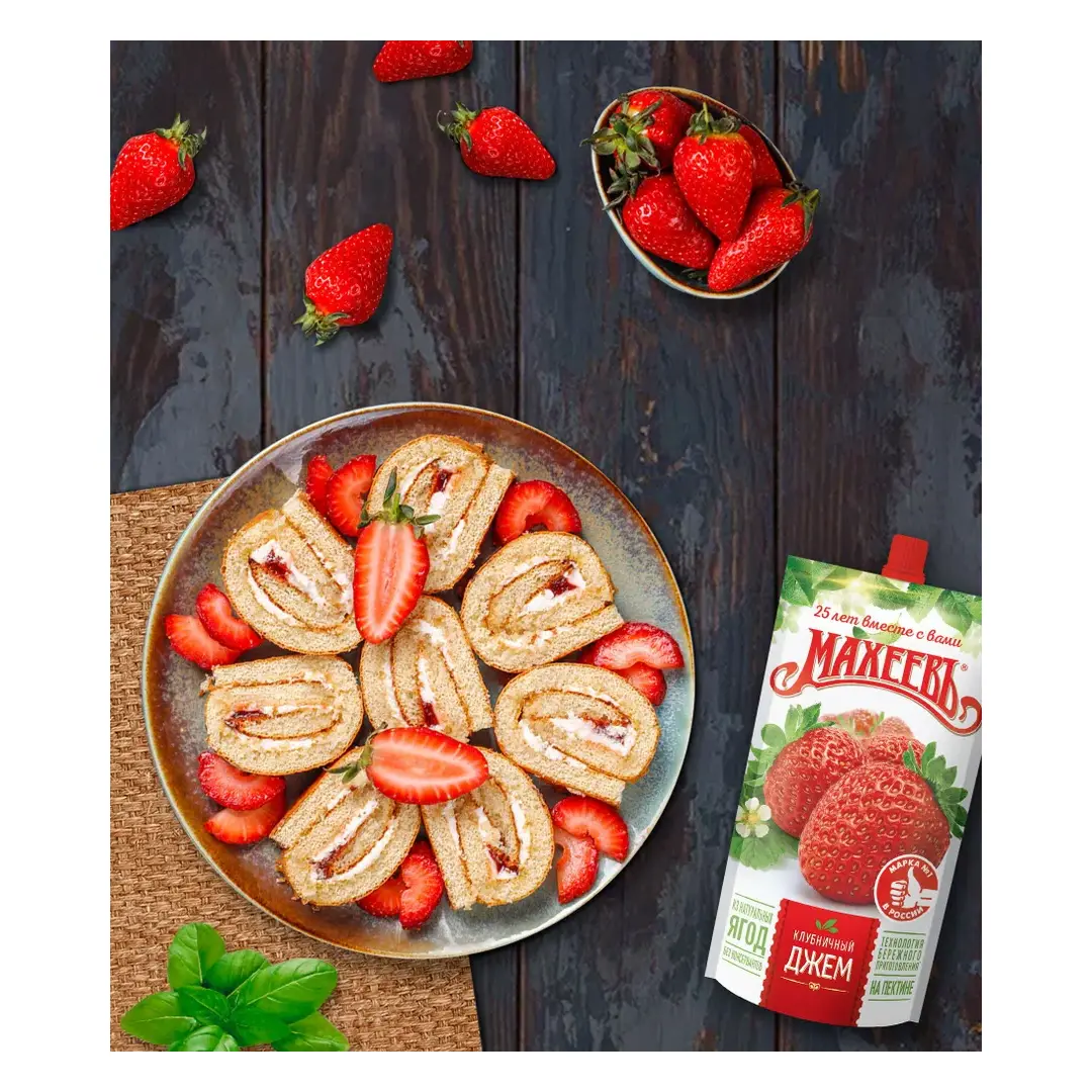 Джем Махеевъ клубничный, 300 г, изображение 4