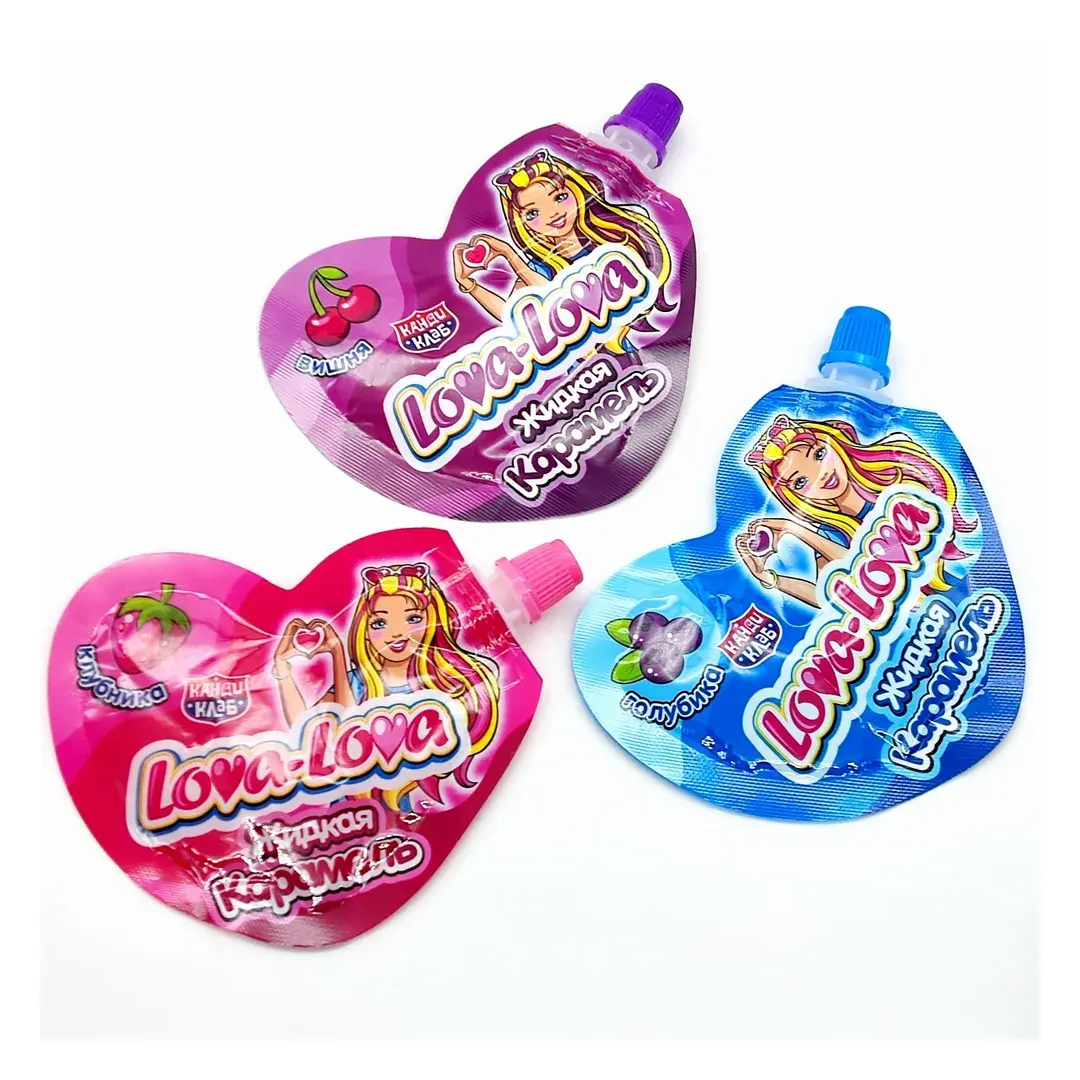 Жидкая конфета Lova - Lova ассорти, 1 шт / 20 гр, блок / 30шт, Канди Клаб жидкая карамель, изображение 3