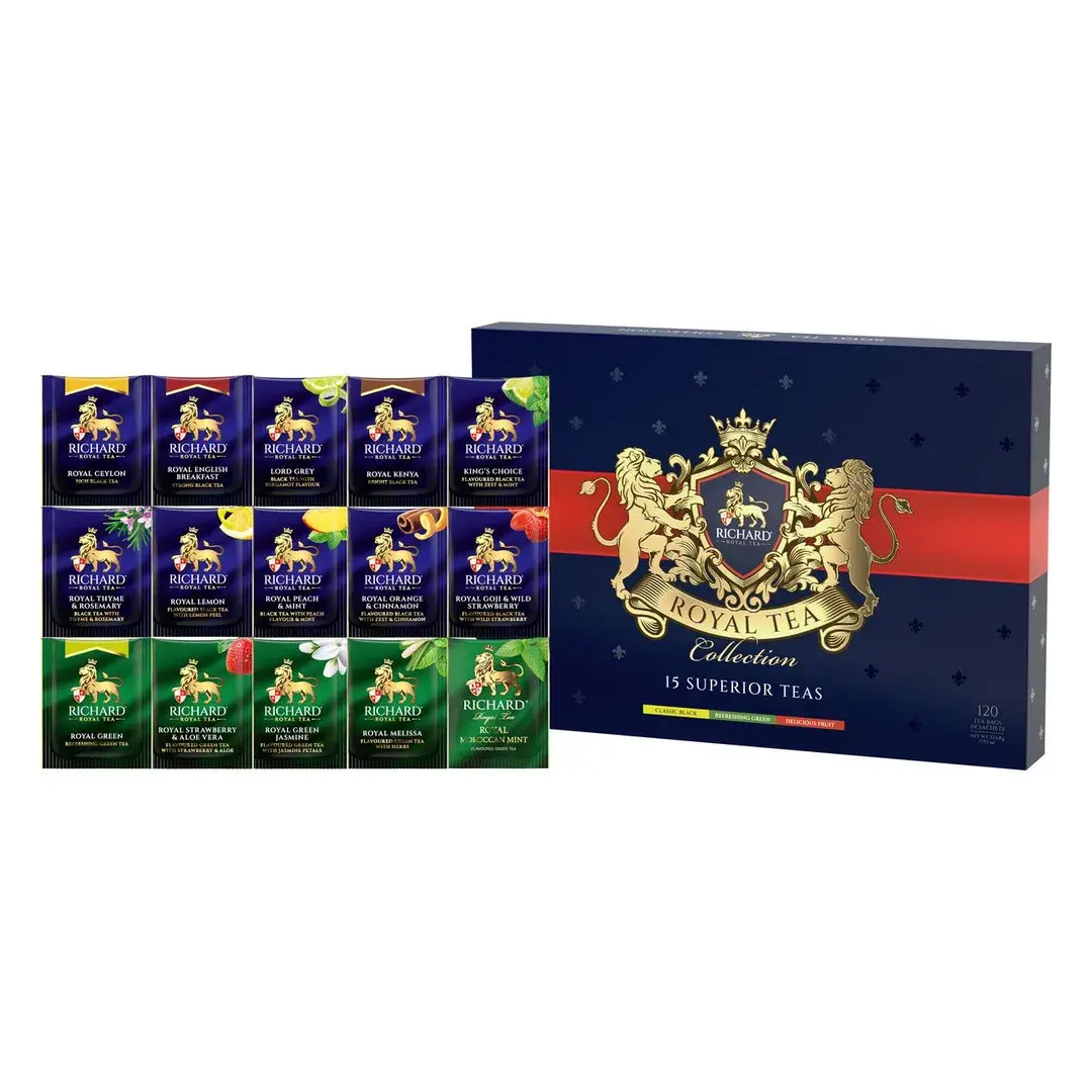Чай в пакетиках Richard Royal Tea Collection ассорти, 120 шт, изображение 2