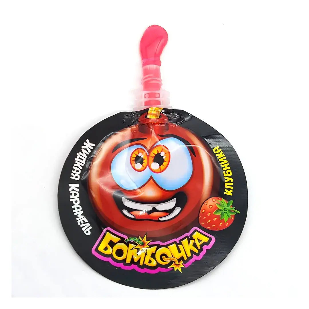 Жидкая конфета Бомбочка ассорти 1 шт / 20 гр, блок / 30шт, Канди Клаб, жидкая карамель, изображение 4