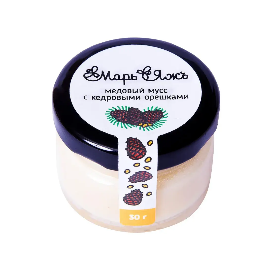 Медовый мусс, с кедровыми орешками, 30 г, изображение 4