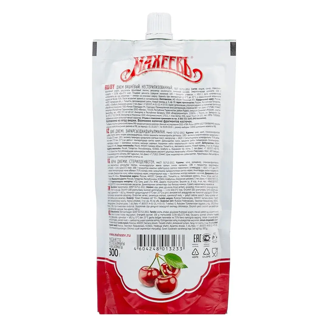 Джем Махеевъ вишневый, 300 г, изображение 3
