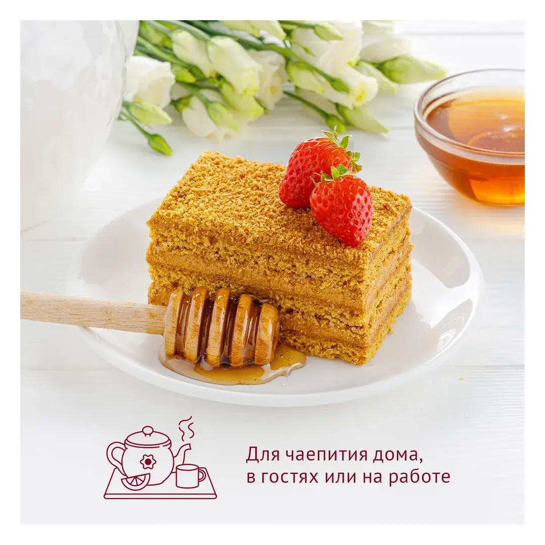 Торт "Медовик" Русская Нива классический, 340 г, изображение 4