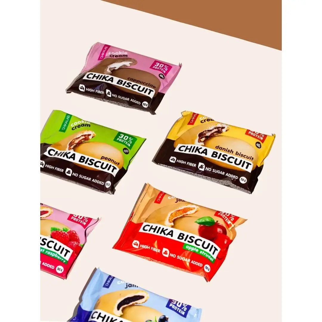 Протеиновое печенье без сахара Яблочный штрудель, 9шт, изображение 7