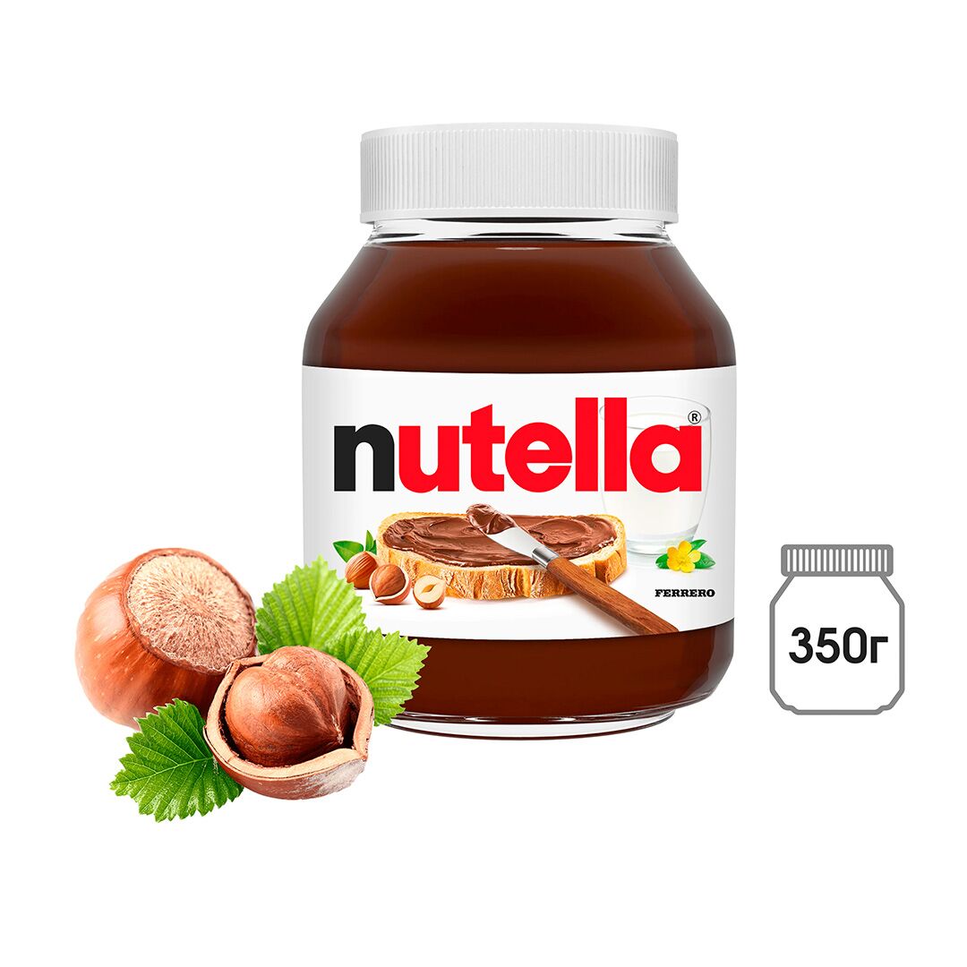 Ореховая паста Nutella, с добавлением какао, 350 г, изображение 2