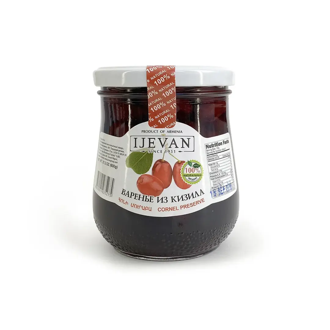 Варенье из кизила "IJEVAN" Иджеван 600г, 2шт Армения, изображение 2