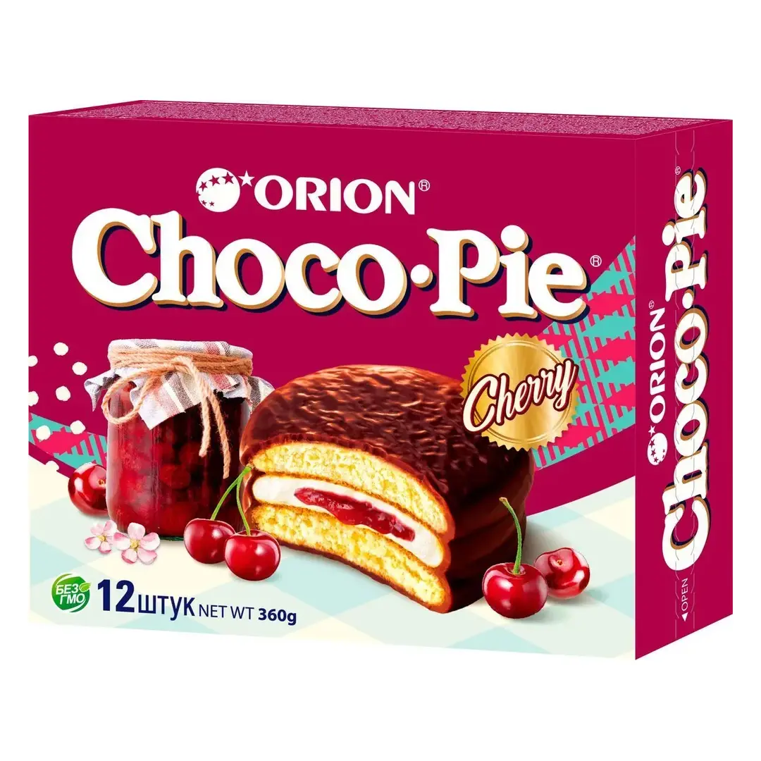 Пирожное Choco Pie Вишня, 360 г