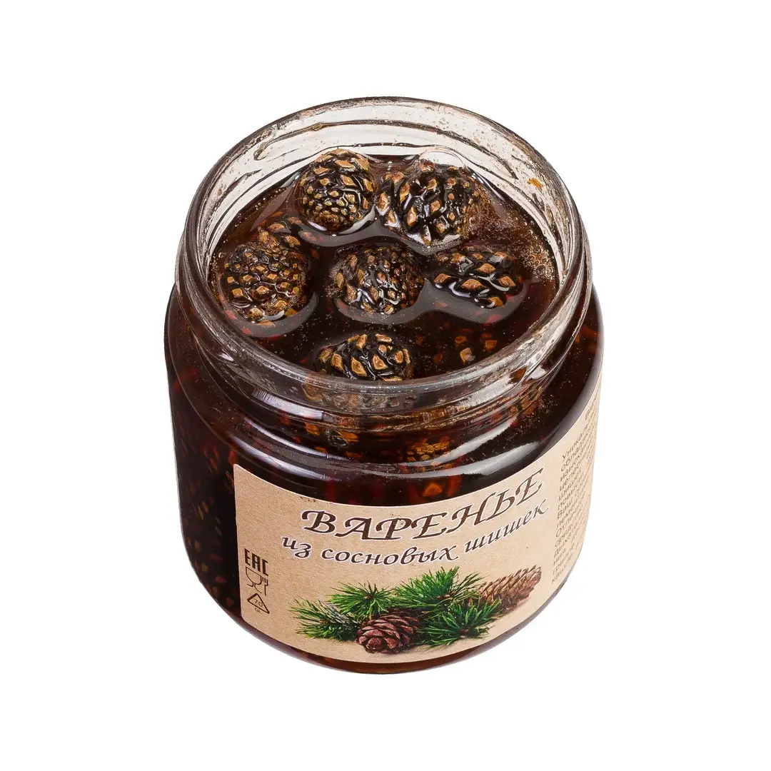 Варенье из сосновых шишек, вареньеизшишек, 480 гр, коробка 12 шт, вкусный подарок, полезные сладости, изображение 3