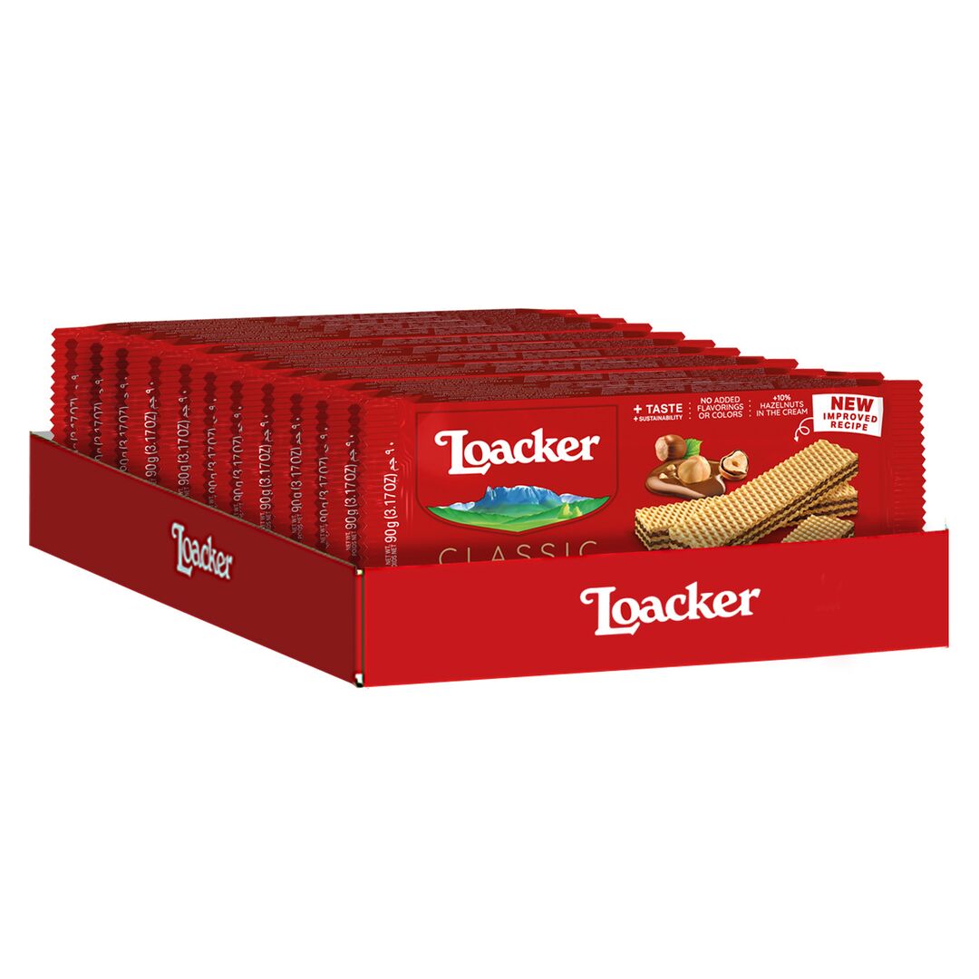 Вафли шоколадные ореховые Loacker Наполитанер, набор из 12 шт по 90 г, изображение 2