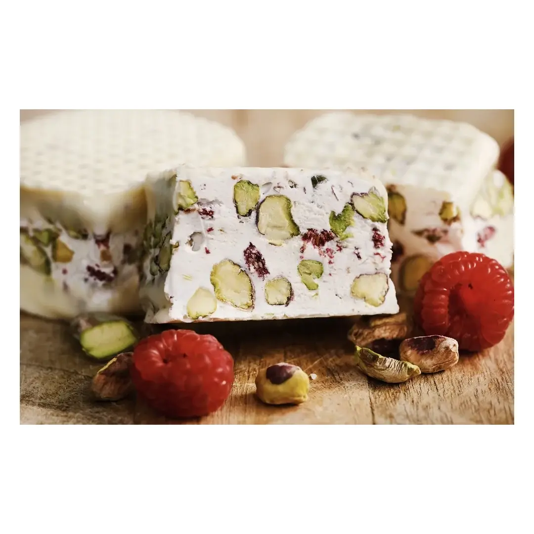 Нуга с шоколадным покрытием фисташка-малина, Шоколадная мастерская Федорининой Ирины, 95г., изображение 4