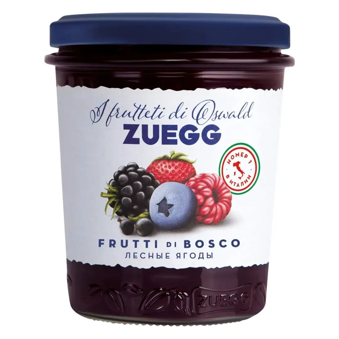 Конфитюр ZUEGG Ягоды лесные, экстра, 320 г - 3 шт.