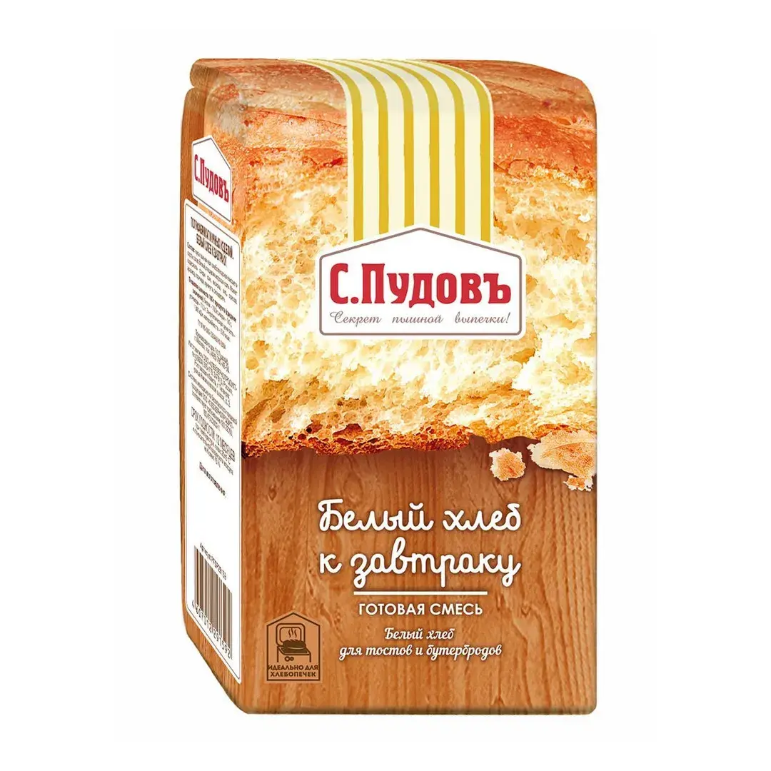 Смесь для приготовления С.Пудовъ Белый хлеб к завтраку, 500 г