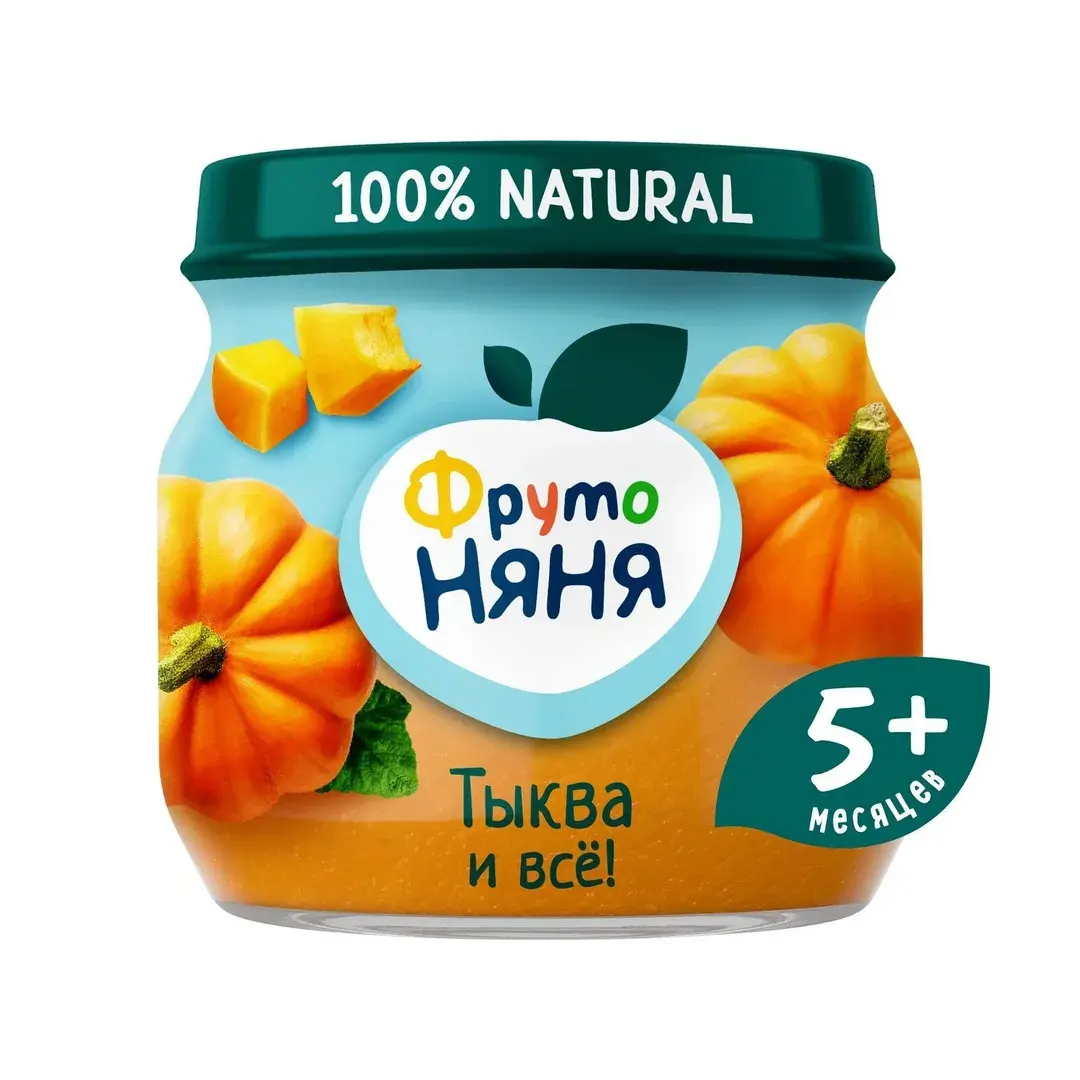 Пюре овощное ФрутоНяня с 5 месяцев, тыква, 80 г x 12