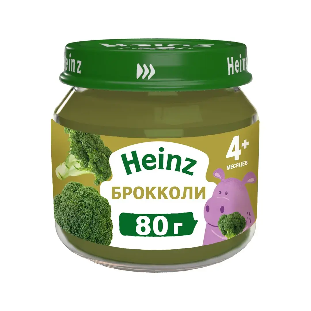 Пюре овощное Heinz с 5 месяцев, брокколи, 80 г x 12, изображение 2