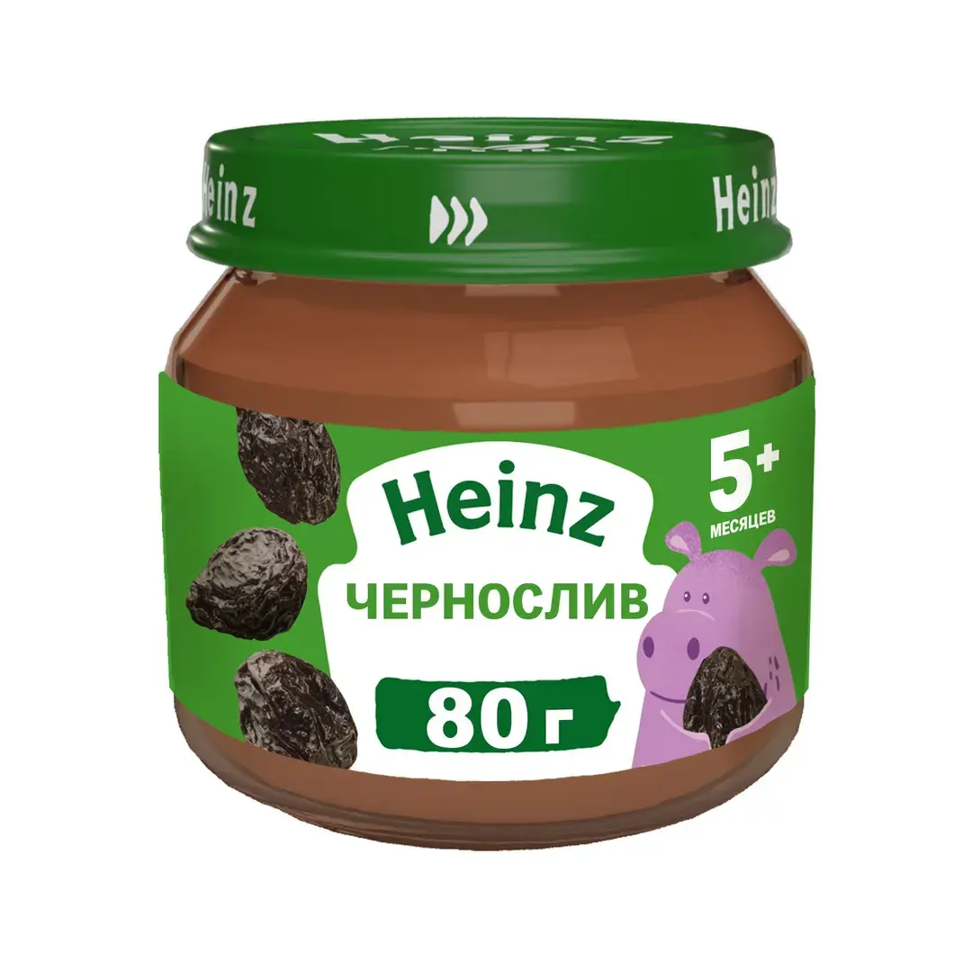 Пюре фруктовое Heinz с 5 месяцев, чернослив, 80 г x 12, изображение 2