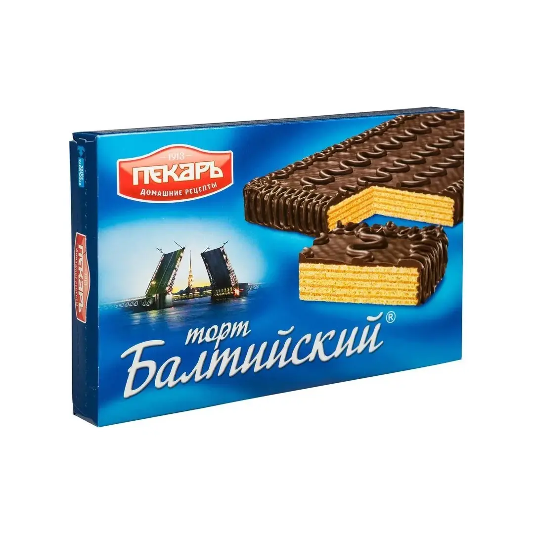 Торт Балтийский вафельный 320гр (комплект из 2 штук)