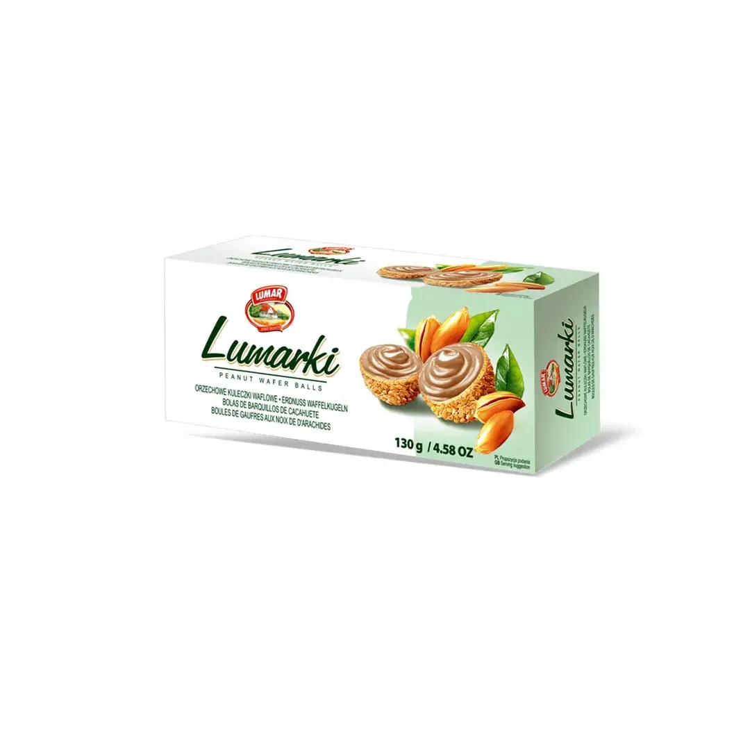 LUMARKI Вафельные шарики с арахисовой начинкой, 130г
